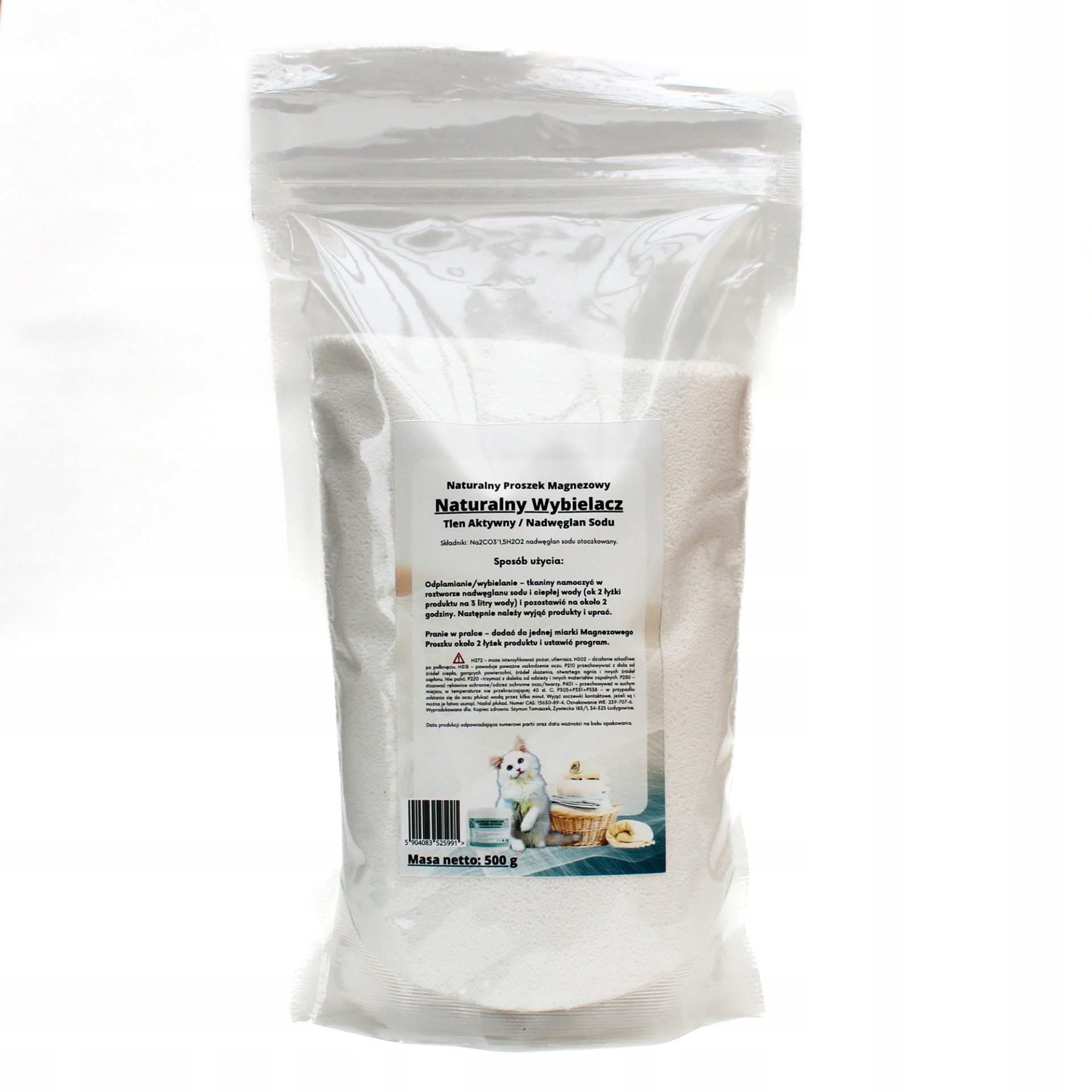 WYBIELACZ nadwęglan sodu AKTYWNY TLEN 500g