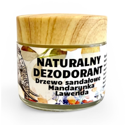 Dezodorant w kremie DRZEWO SANDAŁOWE-MANDARYNKA-LAWENDA 60ml