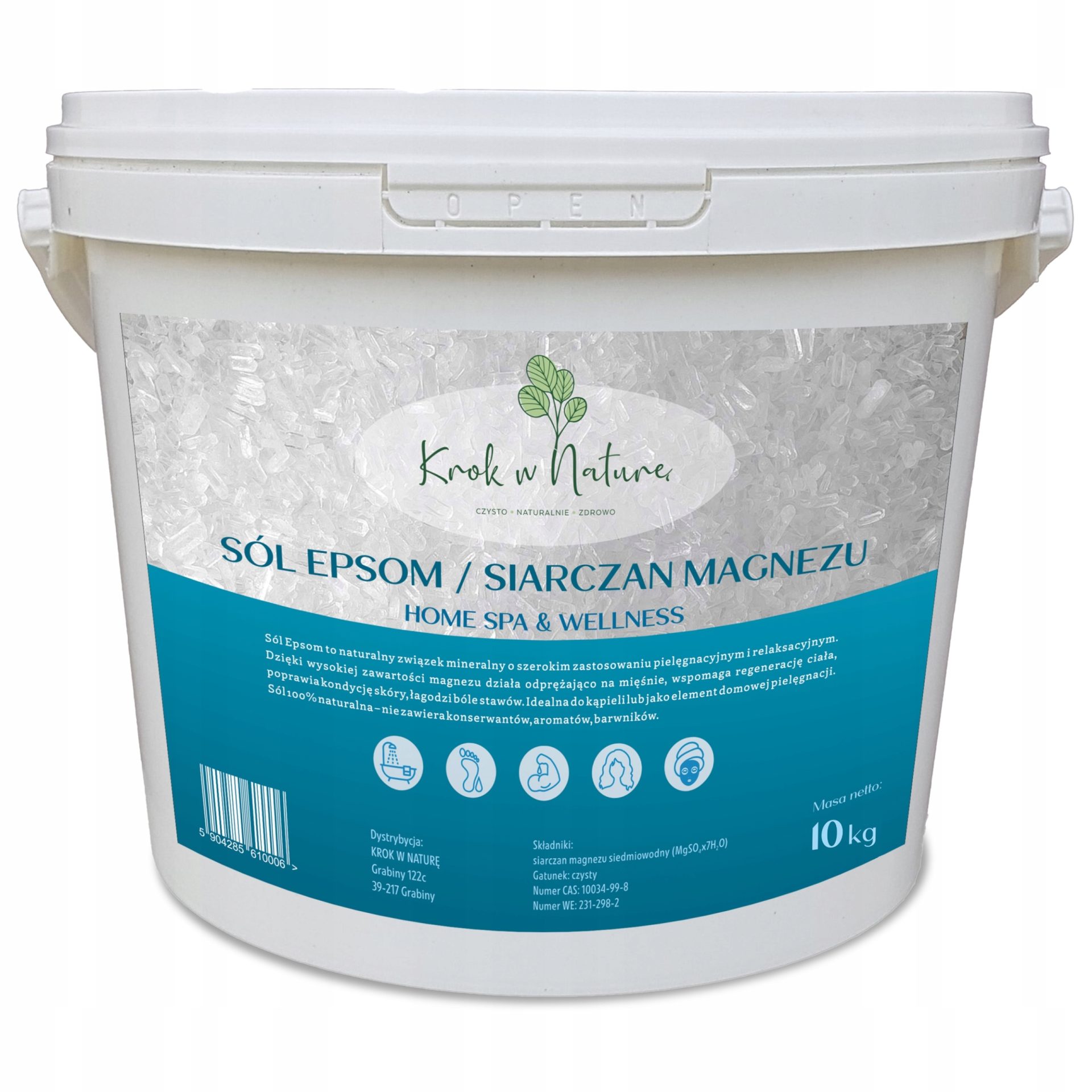 SIARCZAN MAGNEZU sól epsom 10kg