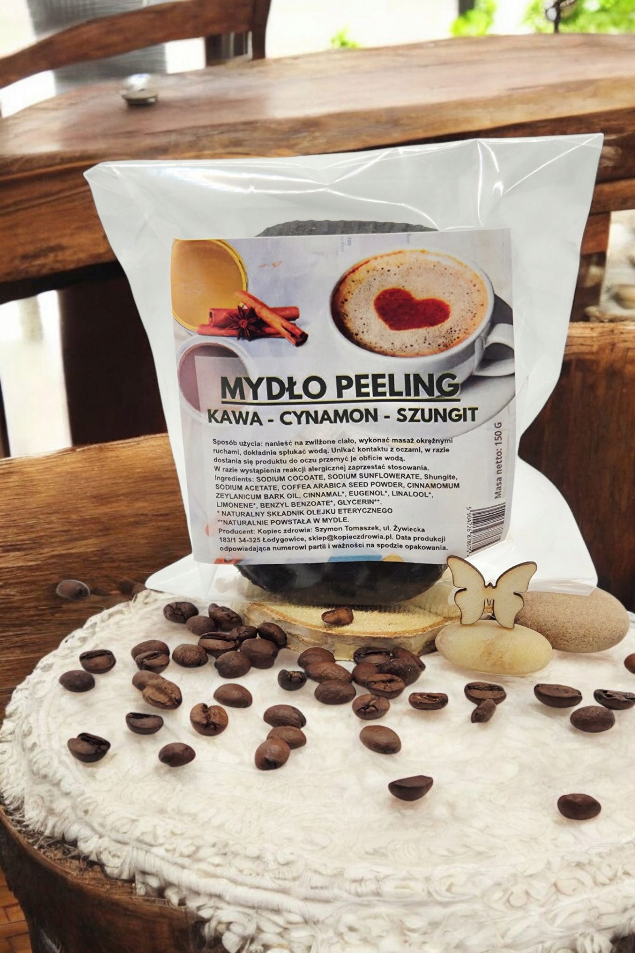 MYDŁO PEELING KAWA-SZUNGIT 150g