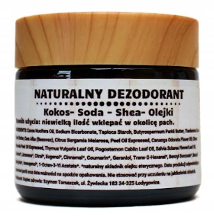 Dezodorant w kremie KOKOS-SODA-SHEA-OLEJKI 60ml